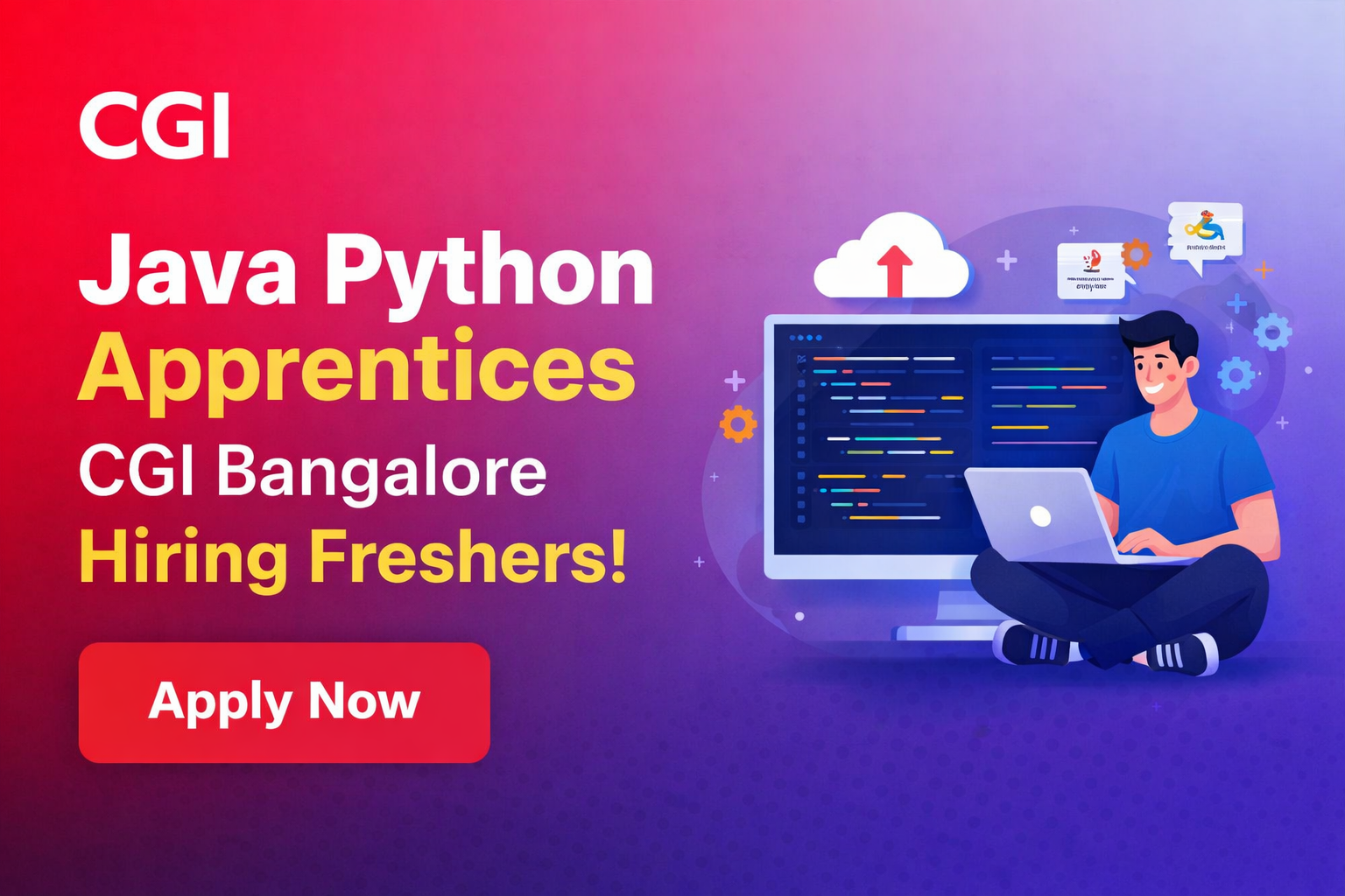 CGI Hiring Apprentice Java Python Bangalore Apply Now